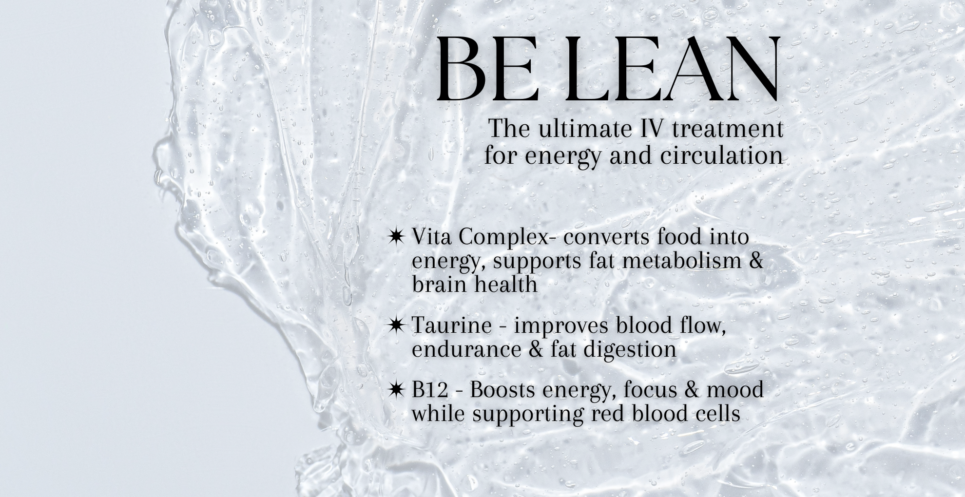 Be Lean IV Treatment: Boost Energy, Burn Fat, and Feel Your Best